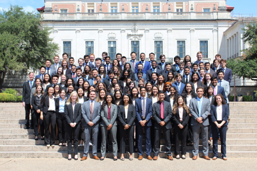 Group of Undergraduate Business Council members stand together